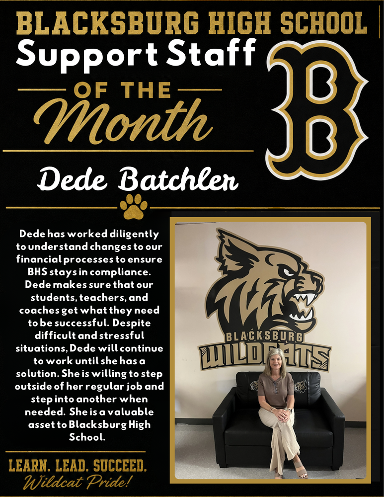 Support Staff of the Month