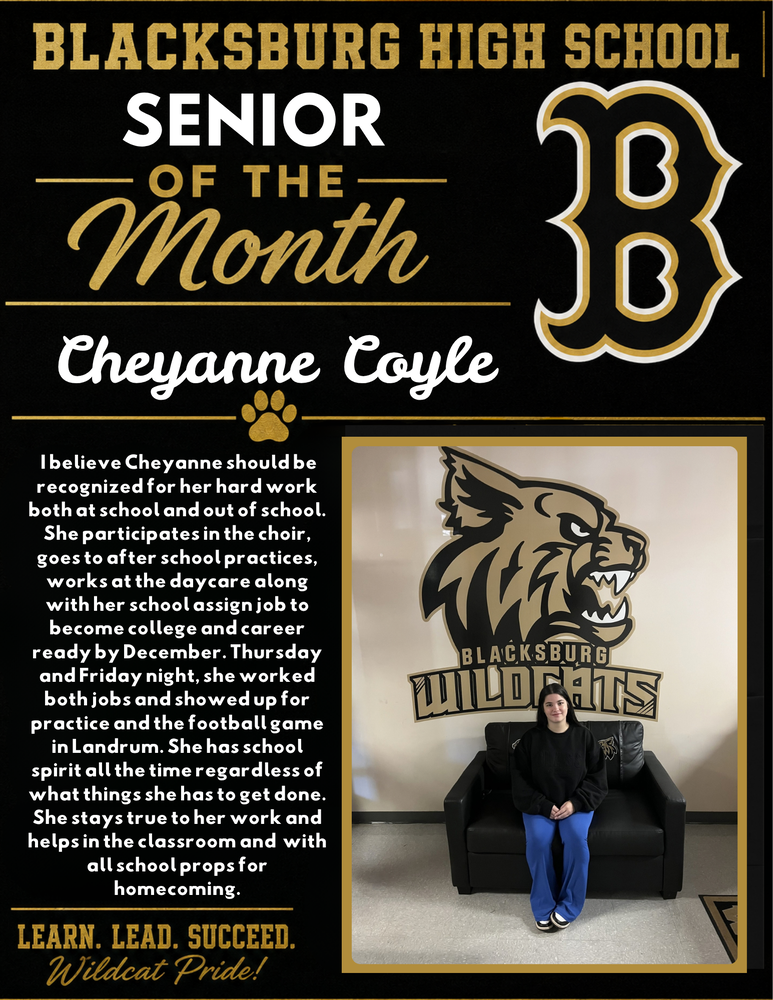 Senior of the Month