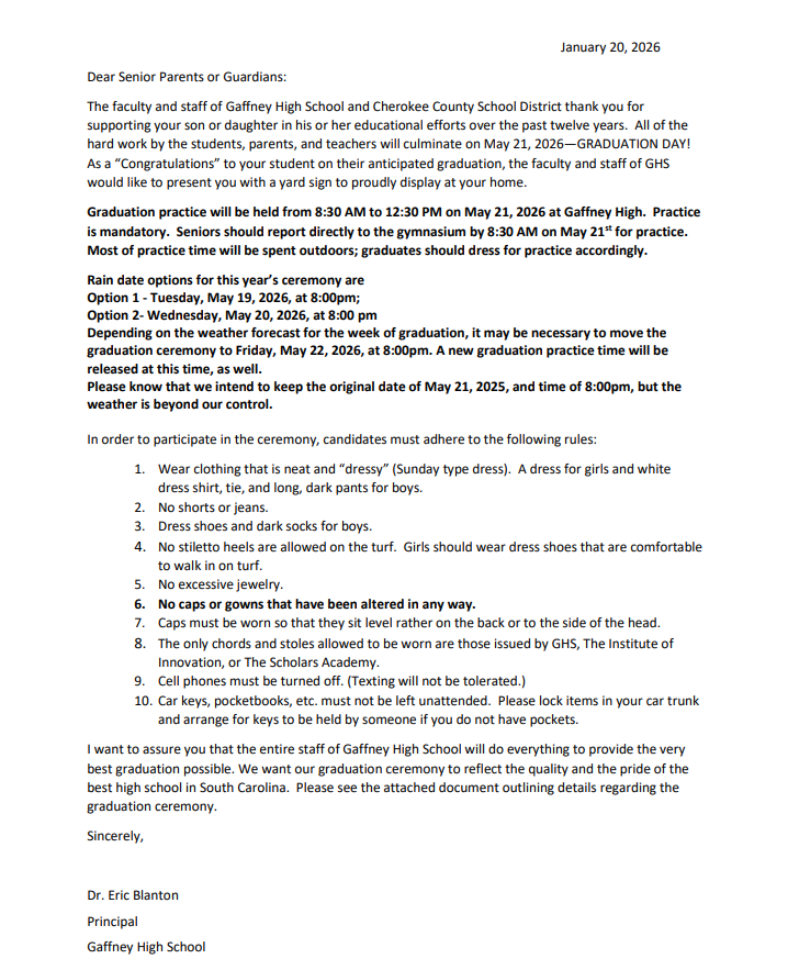 Graduation Letter 2526