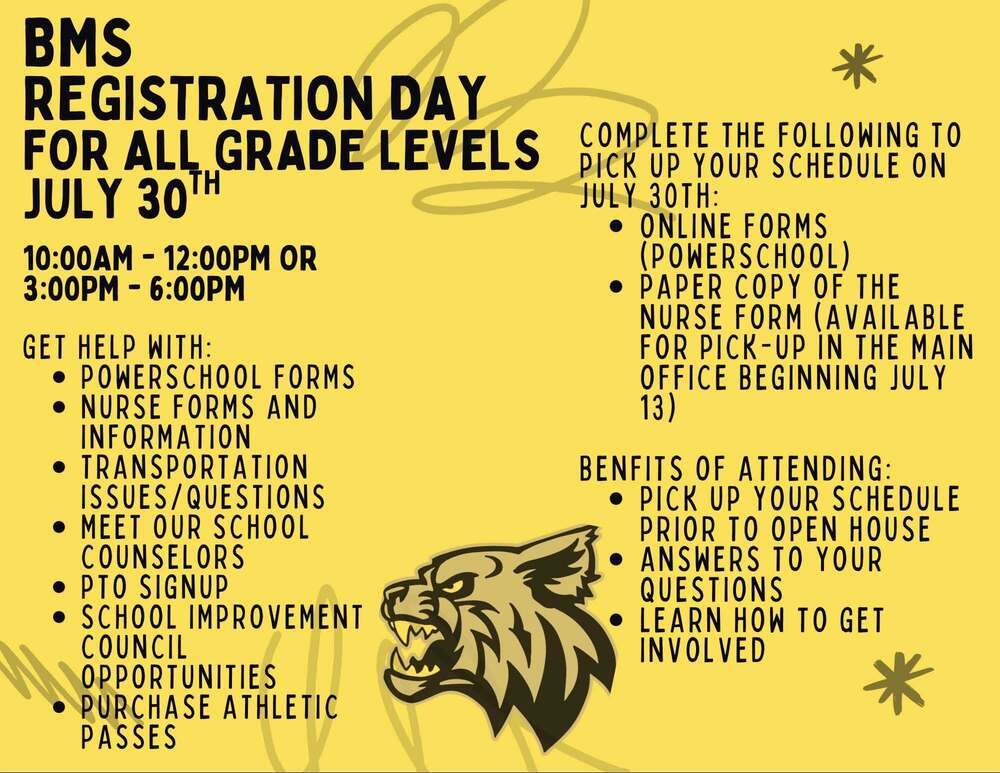 July 30th registration