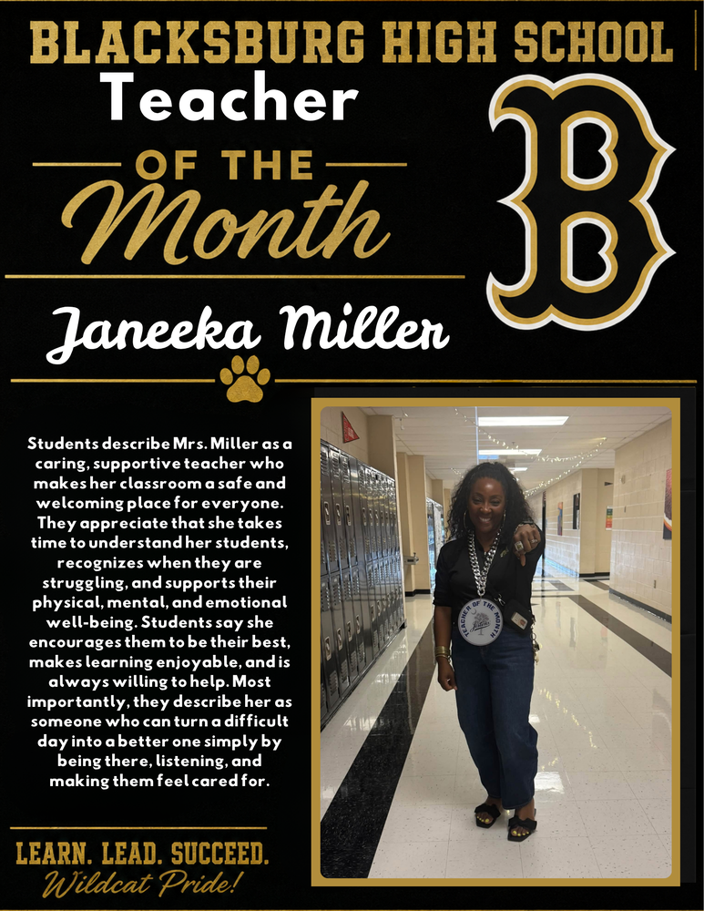 Teacher of the Month