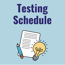 25-26 BPS Testing Schedule