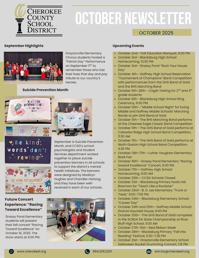 october newsletter