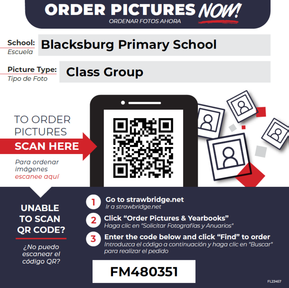 QR code to order class pictures 