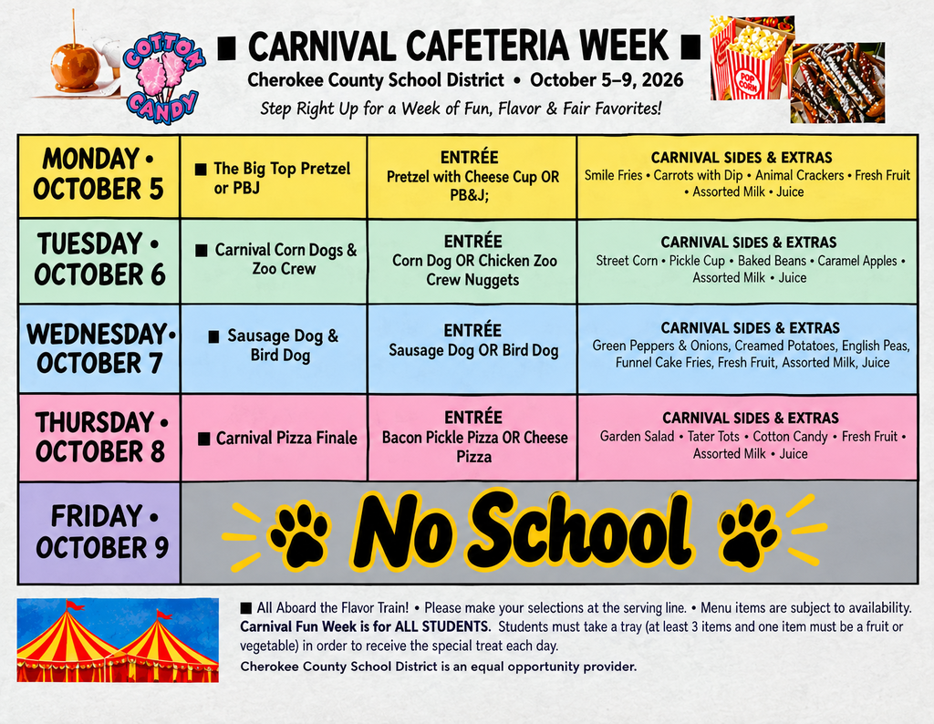 Carnival Cafeteria Week