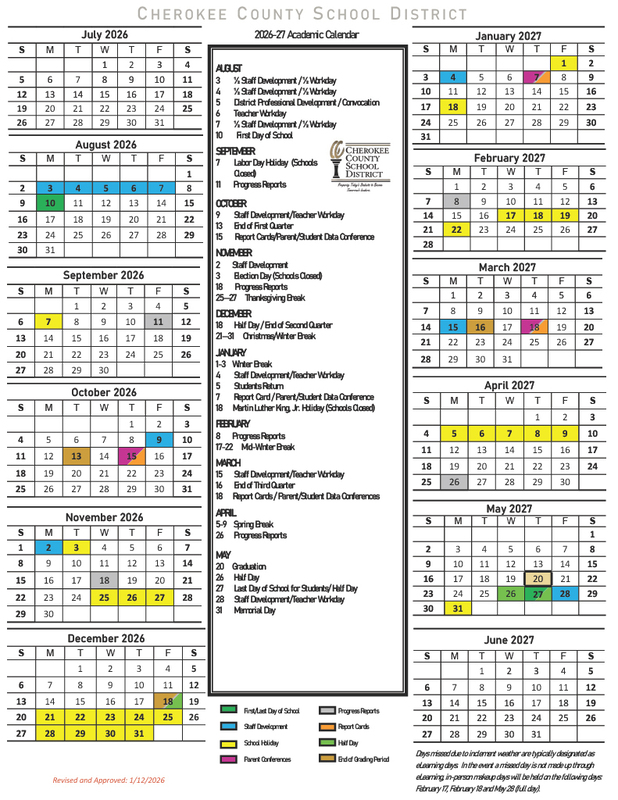 26-27 Calendar