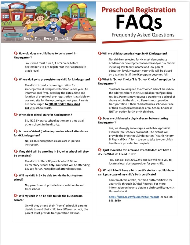 2025-2026 Preschool Registration