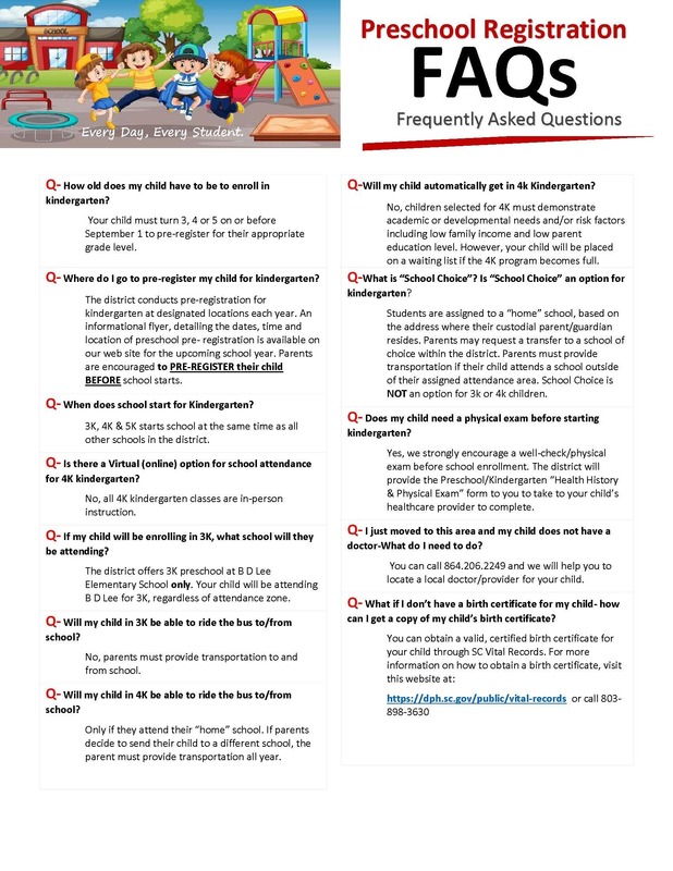 Preschool Registration