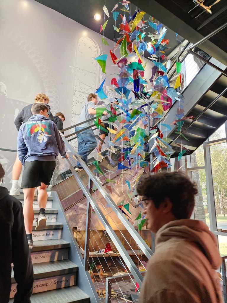 Cherokee students at the Sherwin Miller Museum of Art in Tulsa.