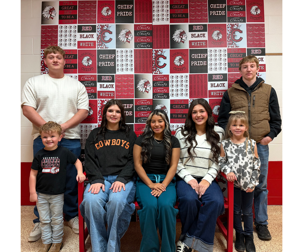 Homecoming Court 2025 Basketball. Back Row L to R: Hudson Wilson, Gavin Guffy Front Row: Hudson Bockelman, Jaylee McHenry-Kaminskas, Veronica Castro, Kynli Patterson, Tallea Rose