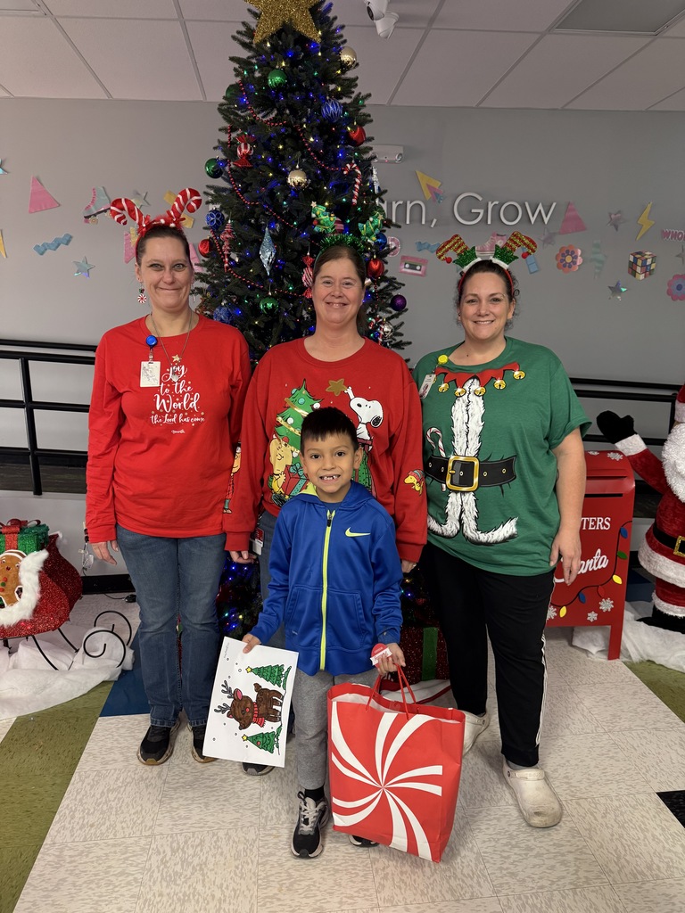 December 2025 Coloring Contest winner with Cafeteria Staff