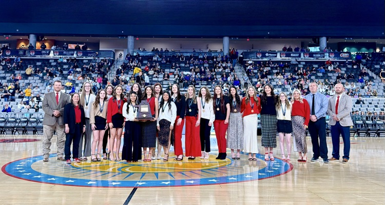 2026 picture of the Lady Chiefs basketball team. academic state champion for class A