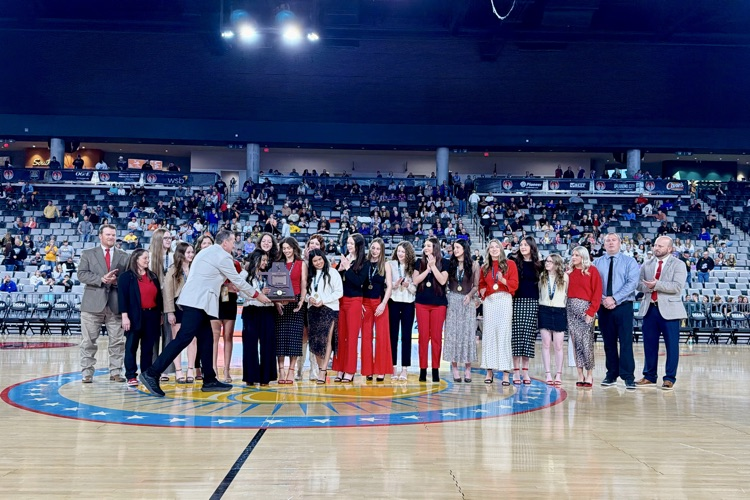 2026 picture of the Lady Chiefs basketball team. academic state champion for class A