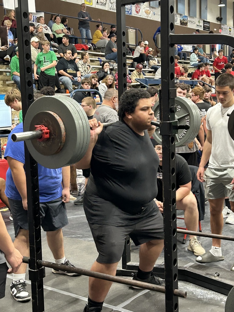 Student at a powerlifting meet.