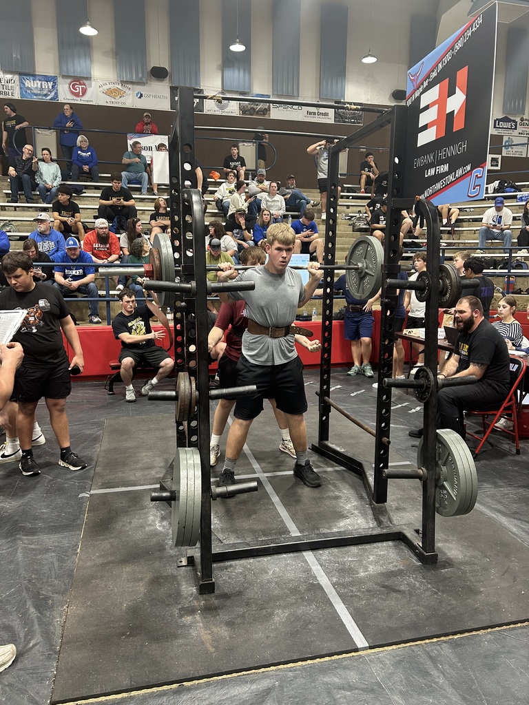 Student at a powerlifting meet.