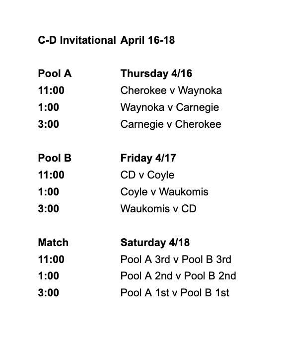 Picture of the Covington-Douglas HS Baseball Tourn on April 16-18, 2026