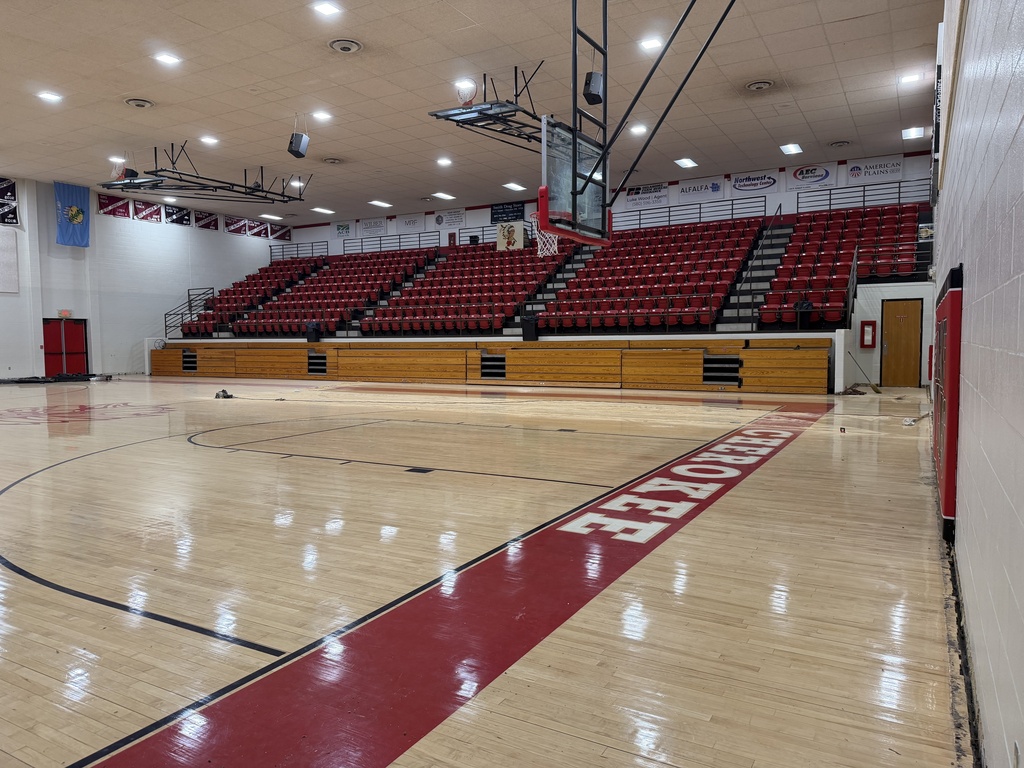 Photo the gym floor at Cherokee HS.