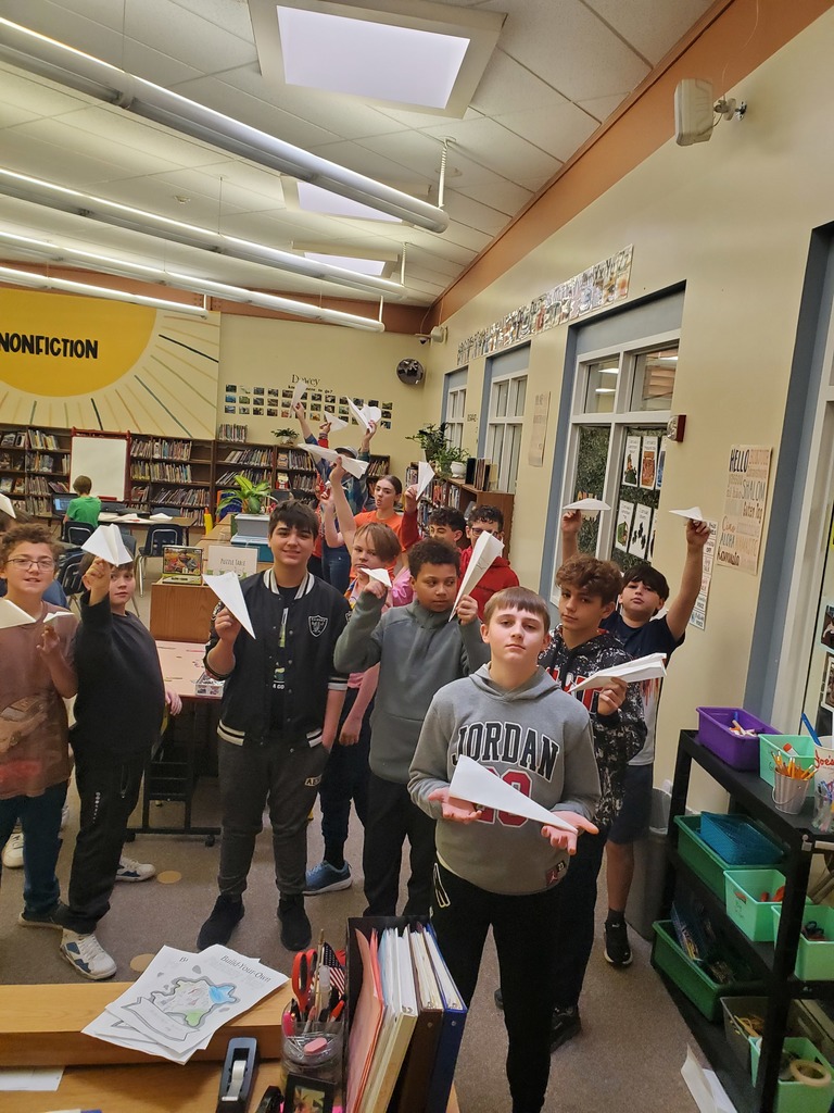 Amelia Earhart hosted a paper airplane contest.