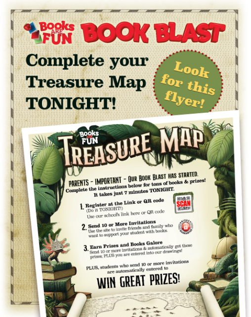 Complete your treasure map tonight!