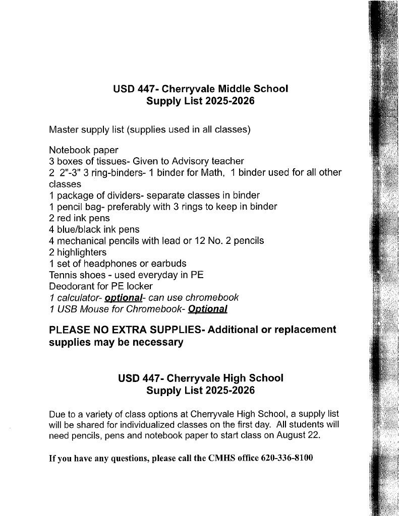 CMHS Info