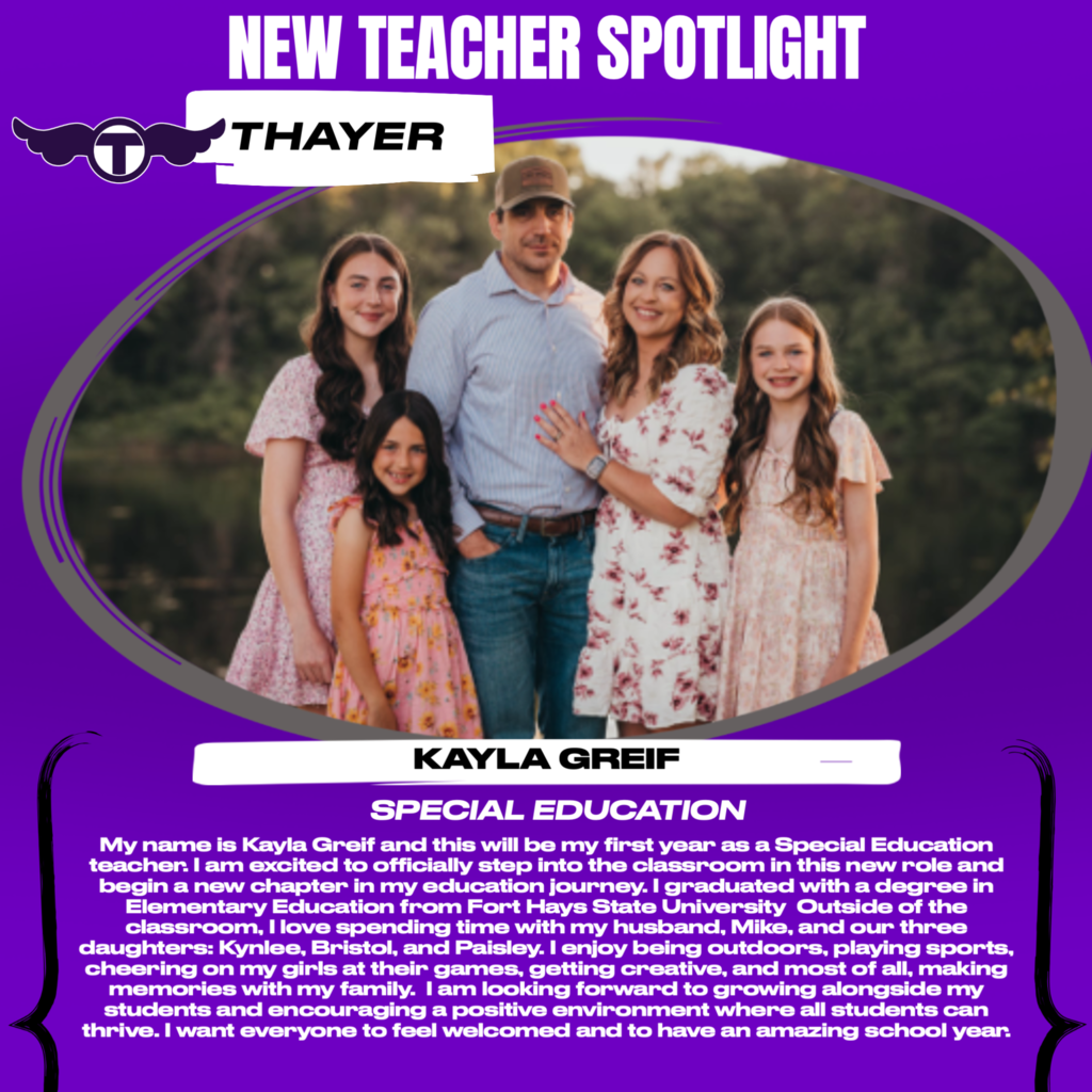 New Teacher Bio - Kayla Greif