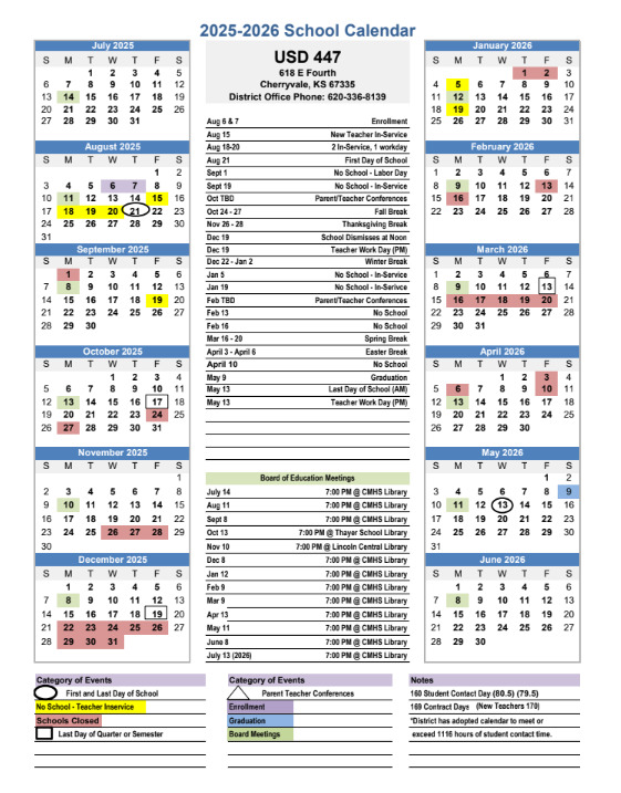 District Calendar