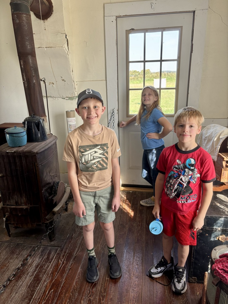 Student experiencing the post office man’s living quarters!
