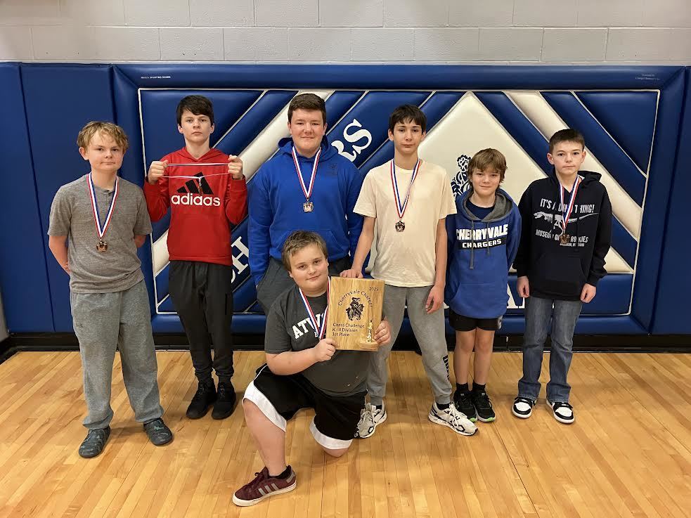 Back: Tripp Vincen, Graig Edwards, Anderson Jones,  Shawn House, Arthur McGrew, Jacob Holt. Front: Zadin Blake