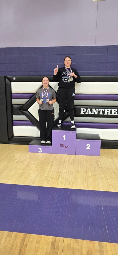 Addy Boss and Katie Hester at the Kansas State Power Lifting Meet
