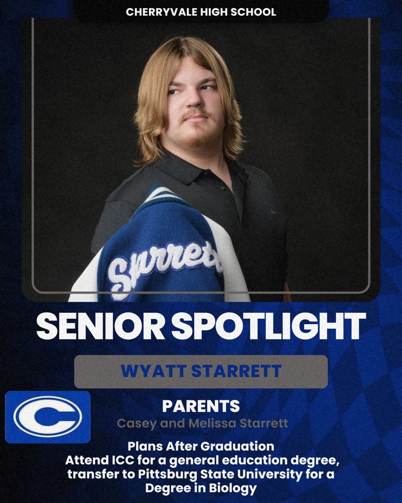 2026 Cherryvale High School Senior Spotlight. Go Chargers