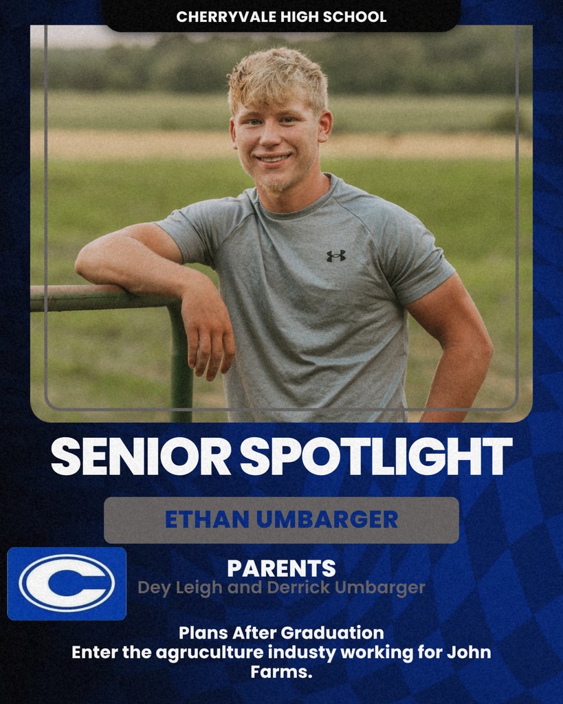 2026 Cherryvale High School Senior Spotlight. Go Chargers