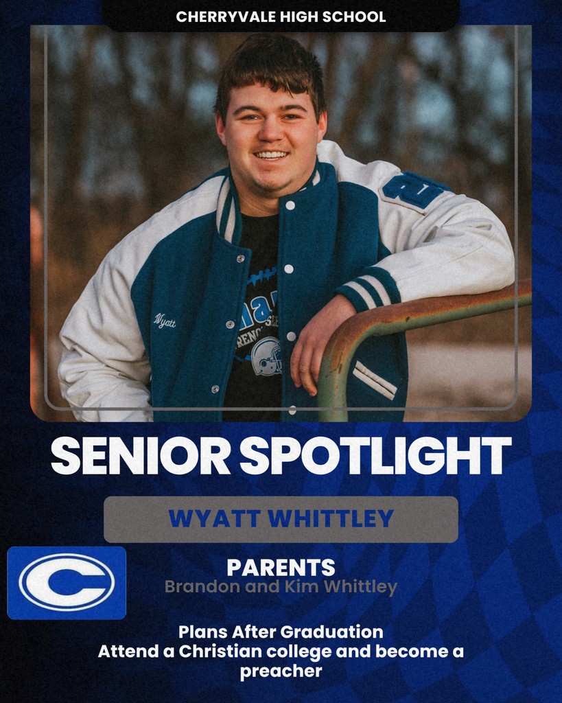 2026 Cherryvale High School Senior Spotlight. Go Chargers