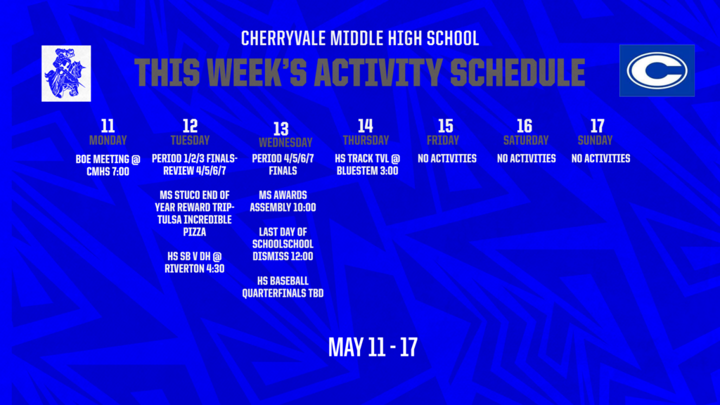 CMHS Announcements