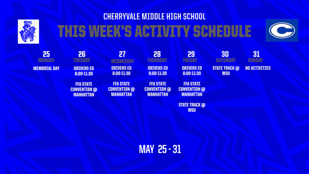 CMHS ANNOUNCEMENTS