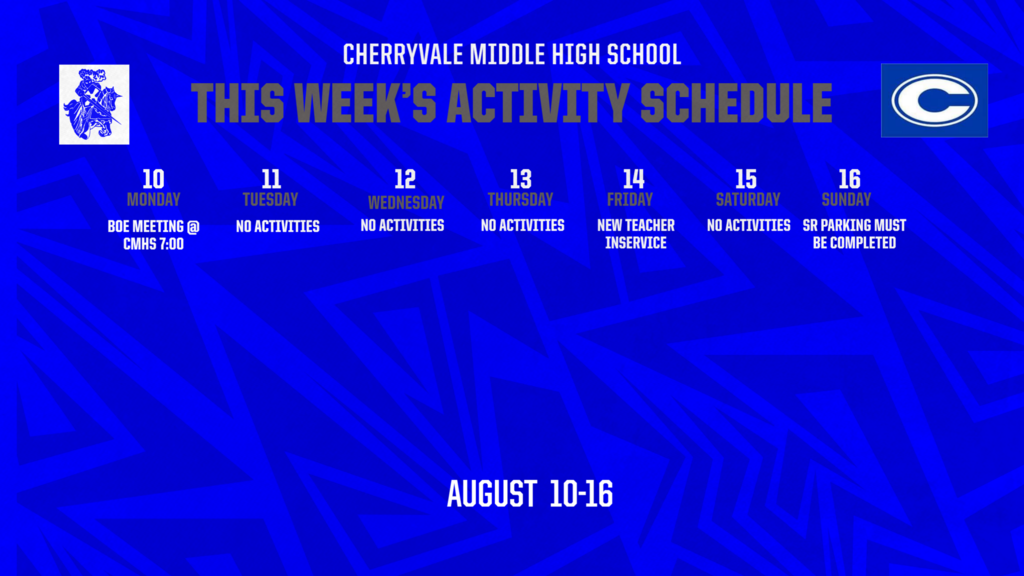 CMHS Announcements