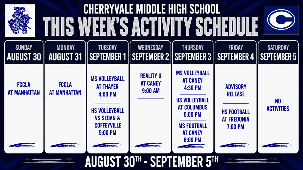 8-30-2026 CMHS Announcements