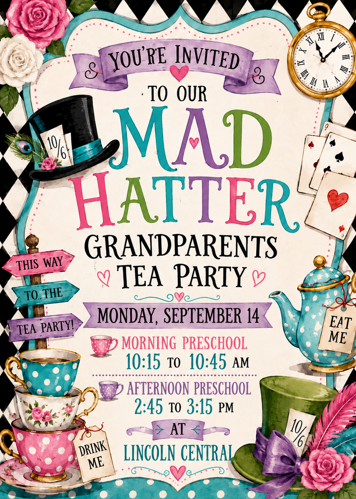 Preschool Grandparent's Day Flyer