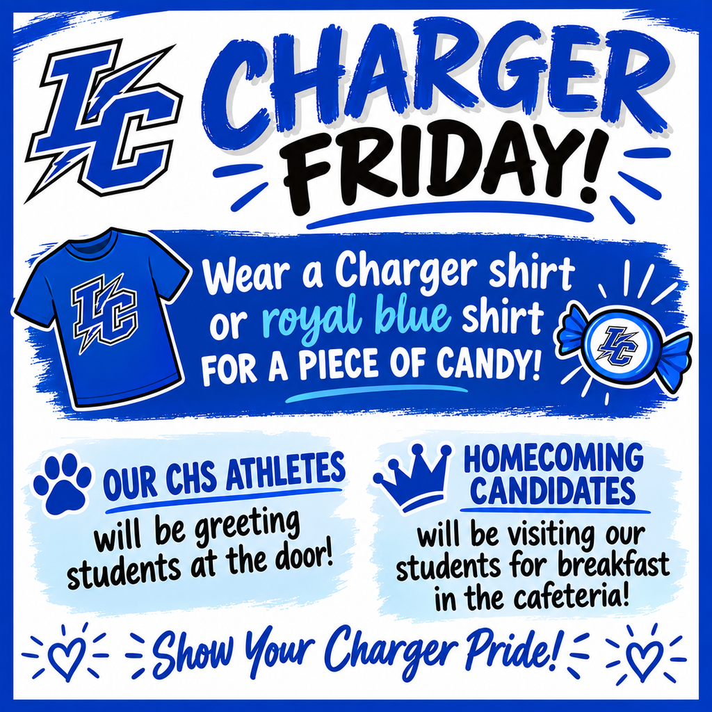 Homecoming Charger Friday flyer