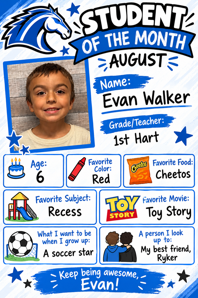 August SOM -1st grade