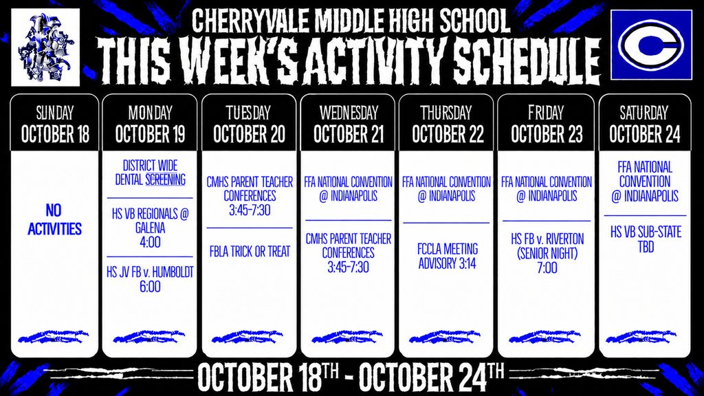 CMHS Announcements