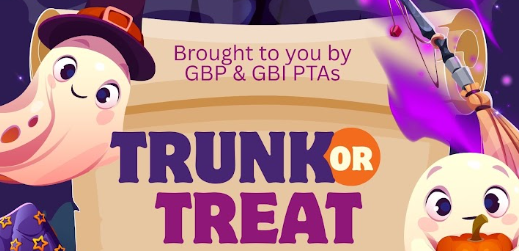 Graphic for GBP and GBI PTAs trunk or treat