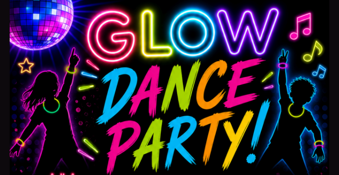 Glow Dance Party Banner