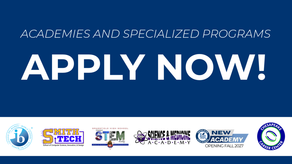 Apply Now - Academies and Specialized Programs
