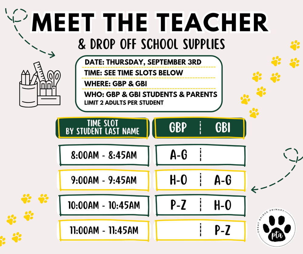 Meet The Teacher Times