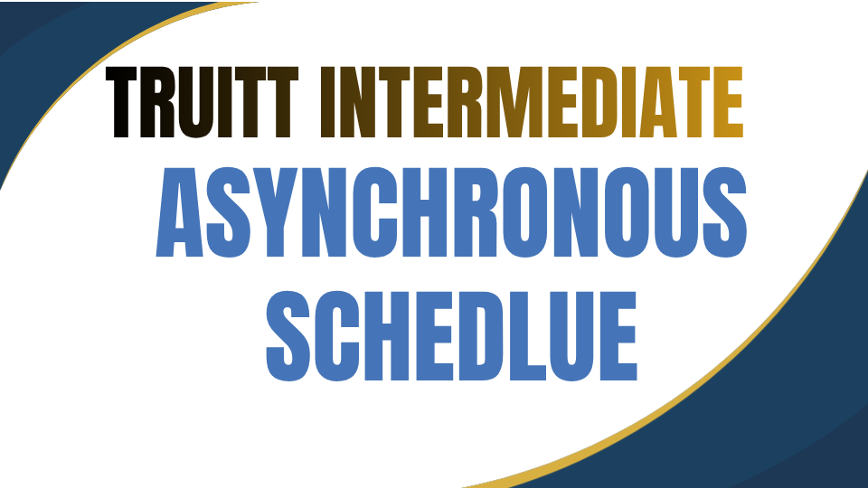 Truitt Asynchronous Schedule