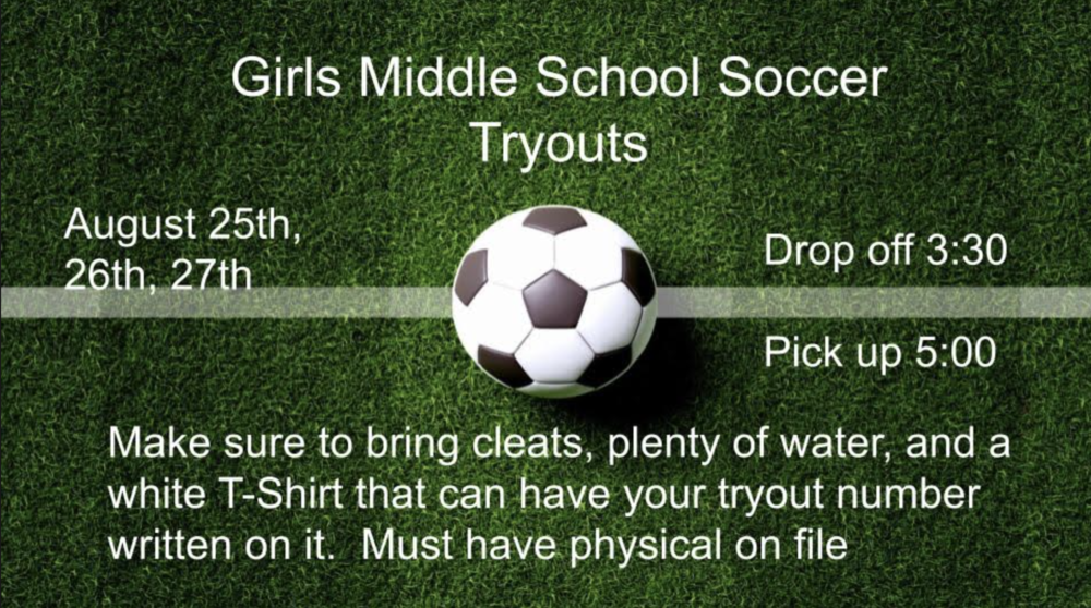 Girls' Soccer Tryouts