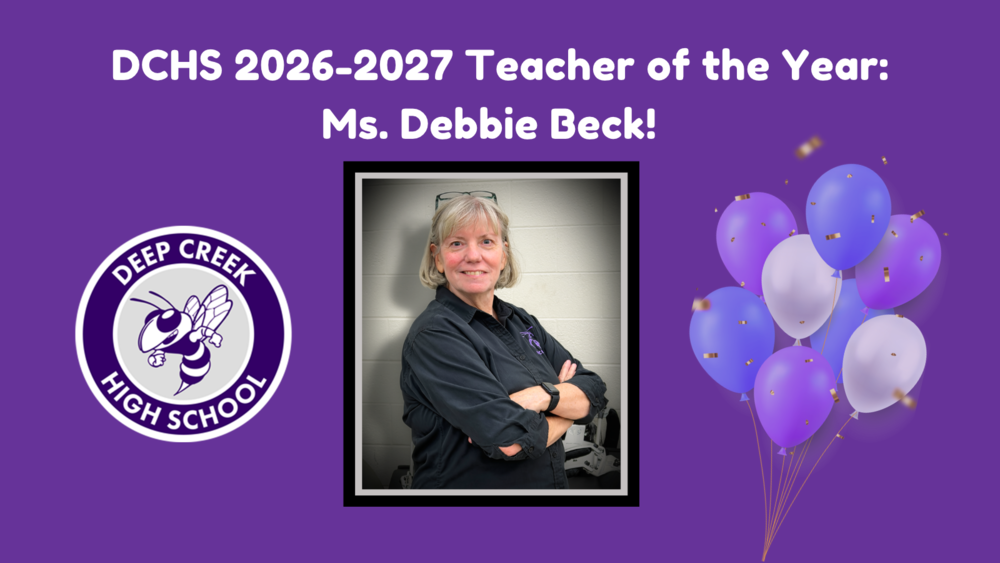 DCHS 2026-2027 Teacher of the Year: Ms. Debbie Beck!