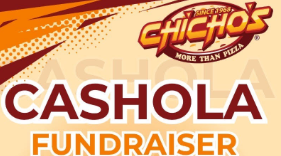Flyer for a Chicho's Pizza fundraiser for Great Bridge High School. The event is titled "Cashola Fundraiser" and will take place on Tuesday, October 21st.