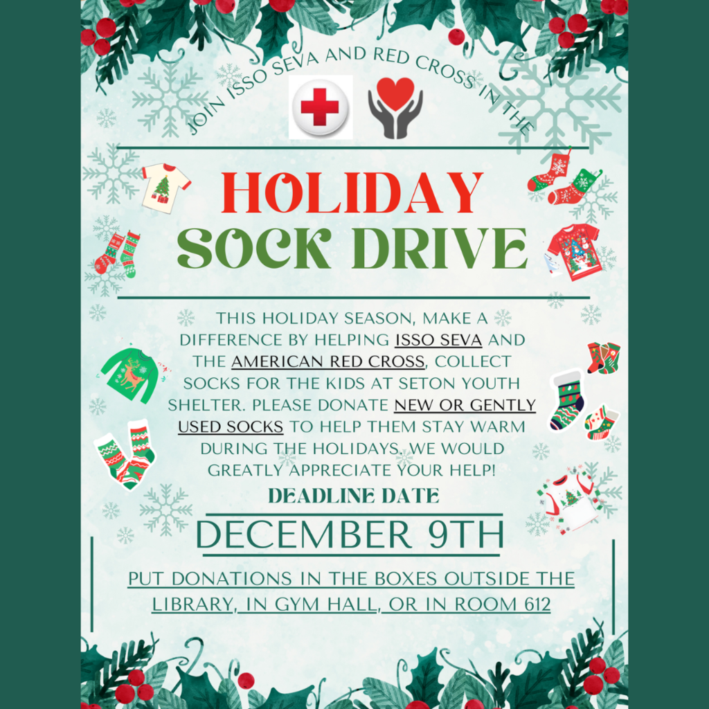 Holiday Sock Drive Flyer