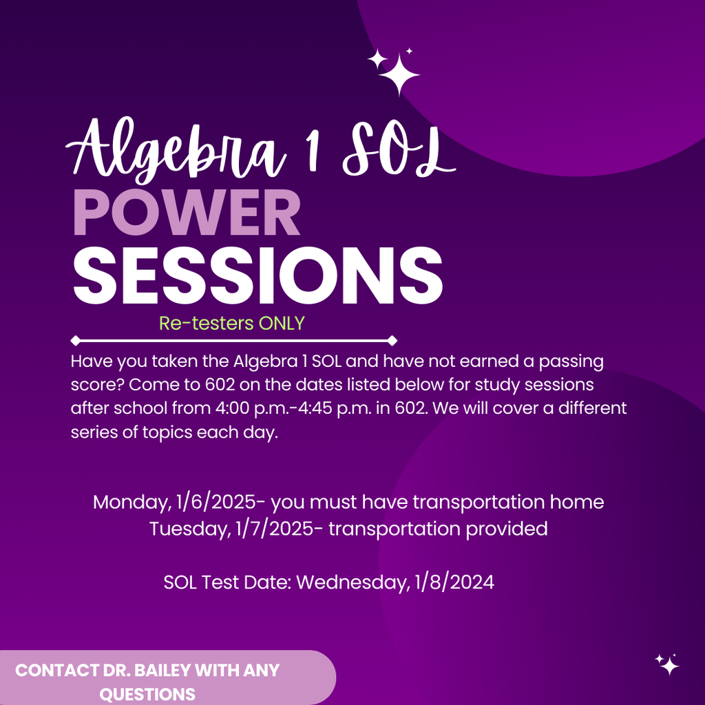 Algebra Power Sessions